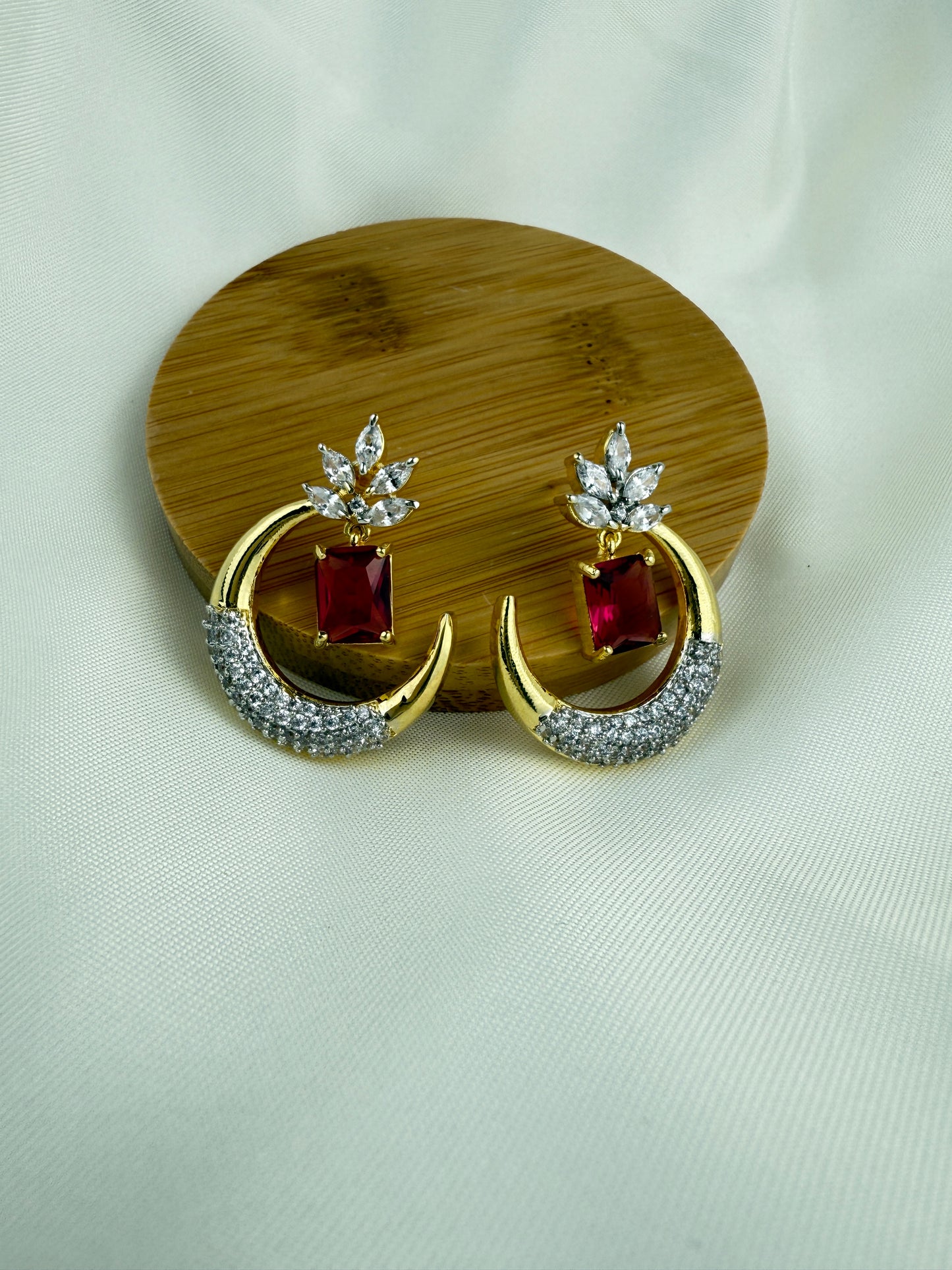 Gold-Tone Arc Earrings | Minimal Curved Everyday Jewelry