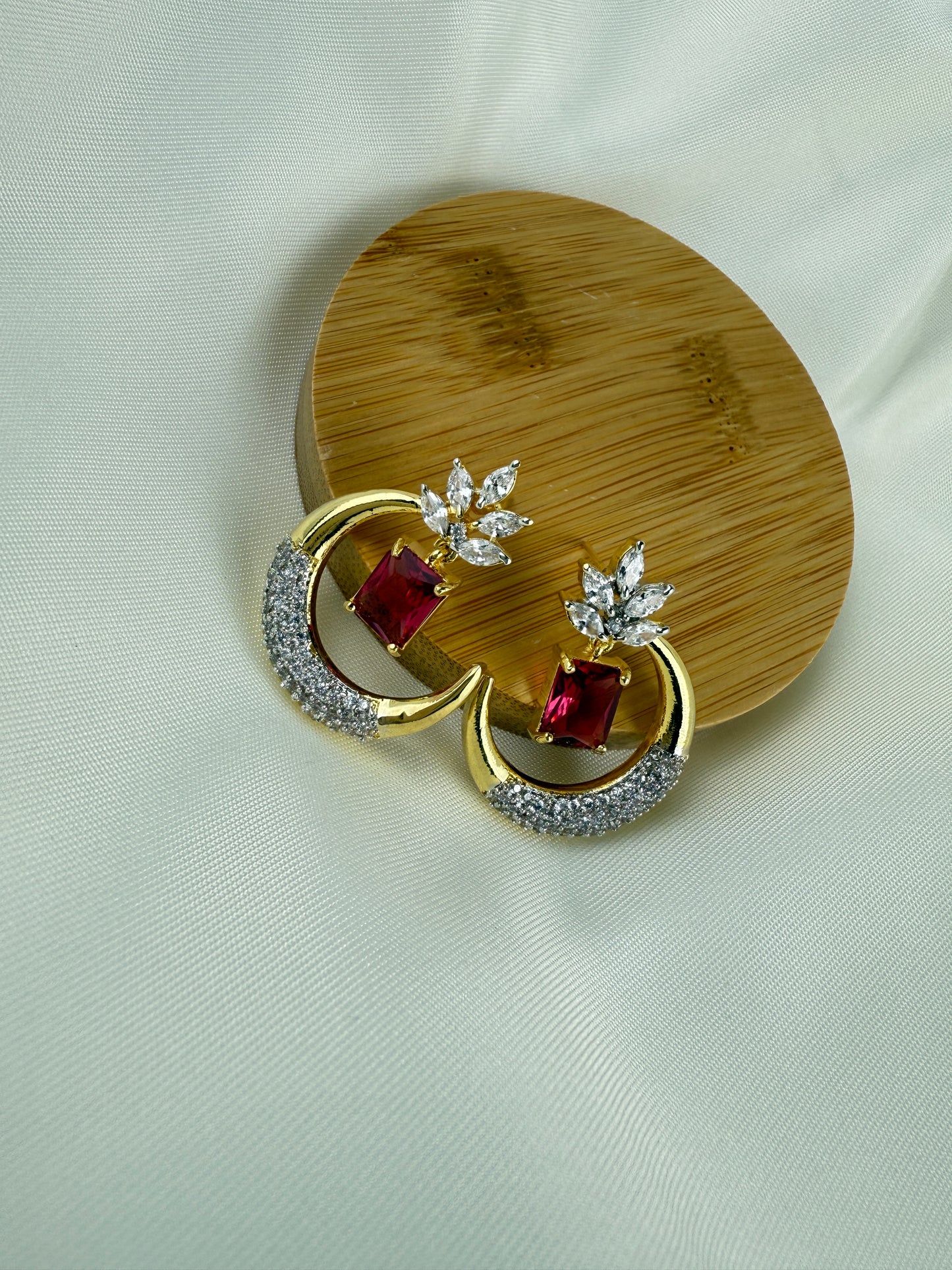 Gold-Tone Arc Earrings | Minimal Curved Everyday Jewelry