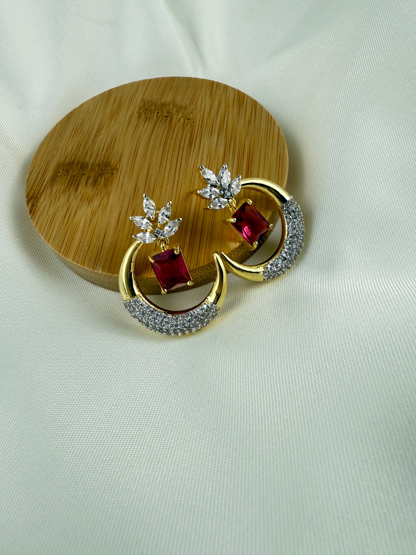 Gold-Tone Arc Earrings | Minimal Curved Everyday Jewelry