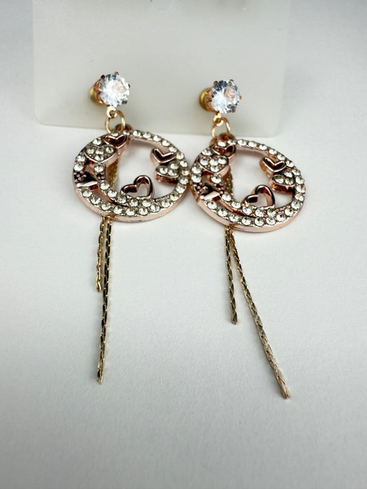 Circular Heart Earrings | Modern Fashion Jewelry ♡