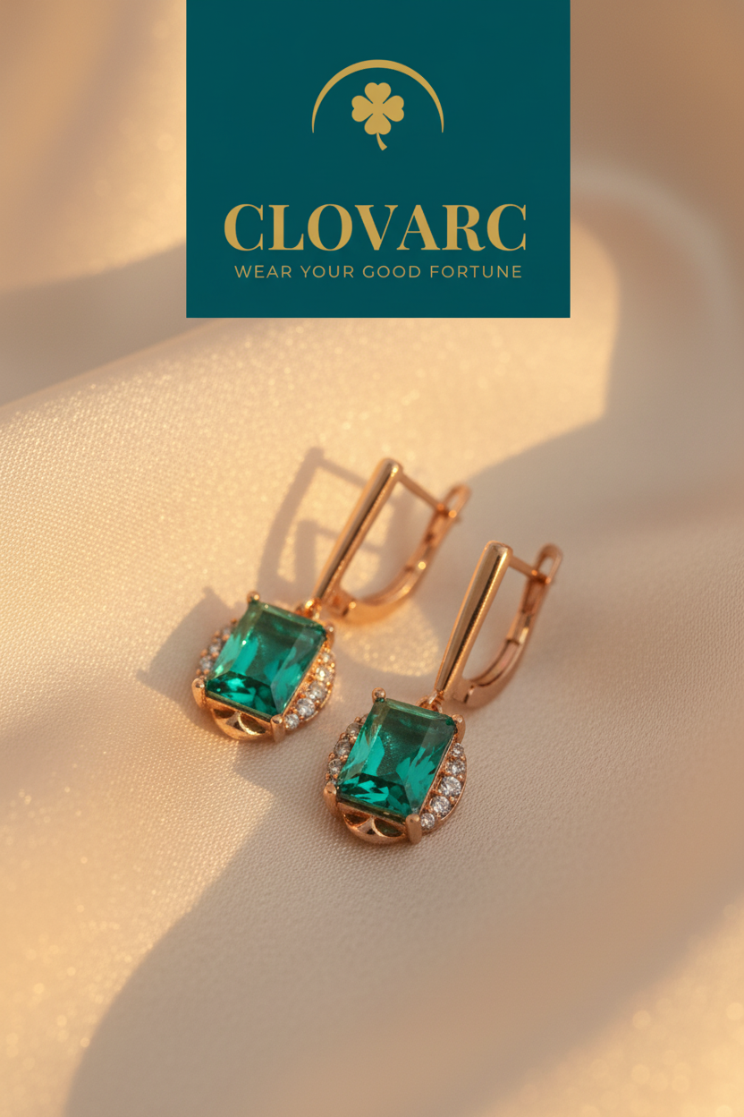 ClovArc Pinterest pin - Champagne silk background